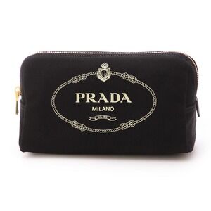 Prada Canapa Black Pouch